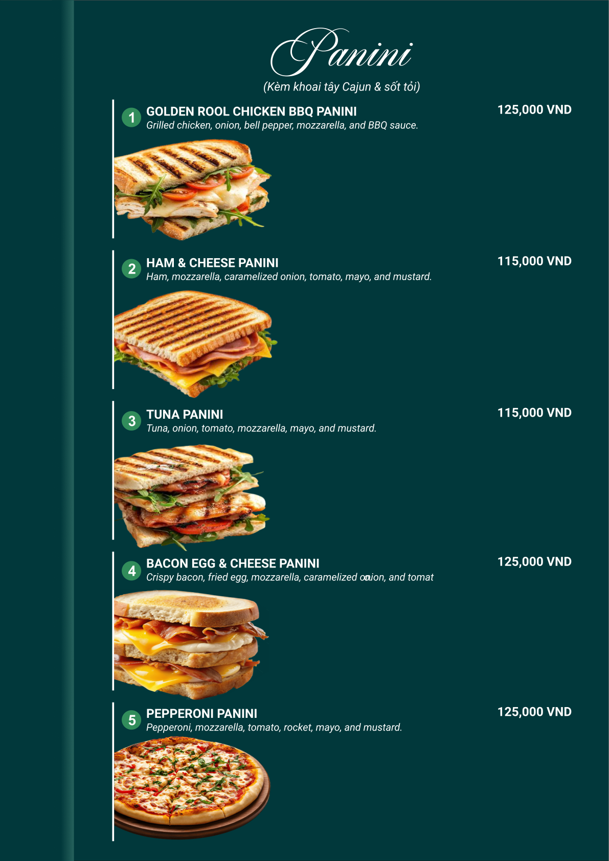 Golden Roof menu page 6