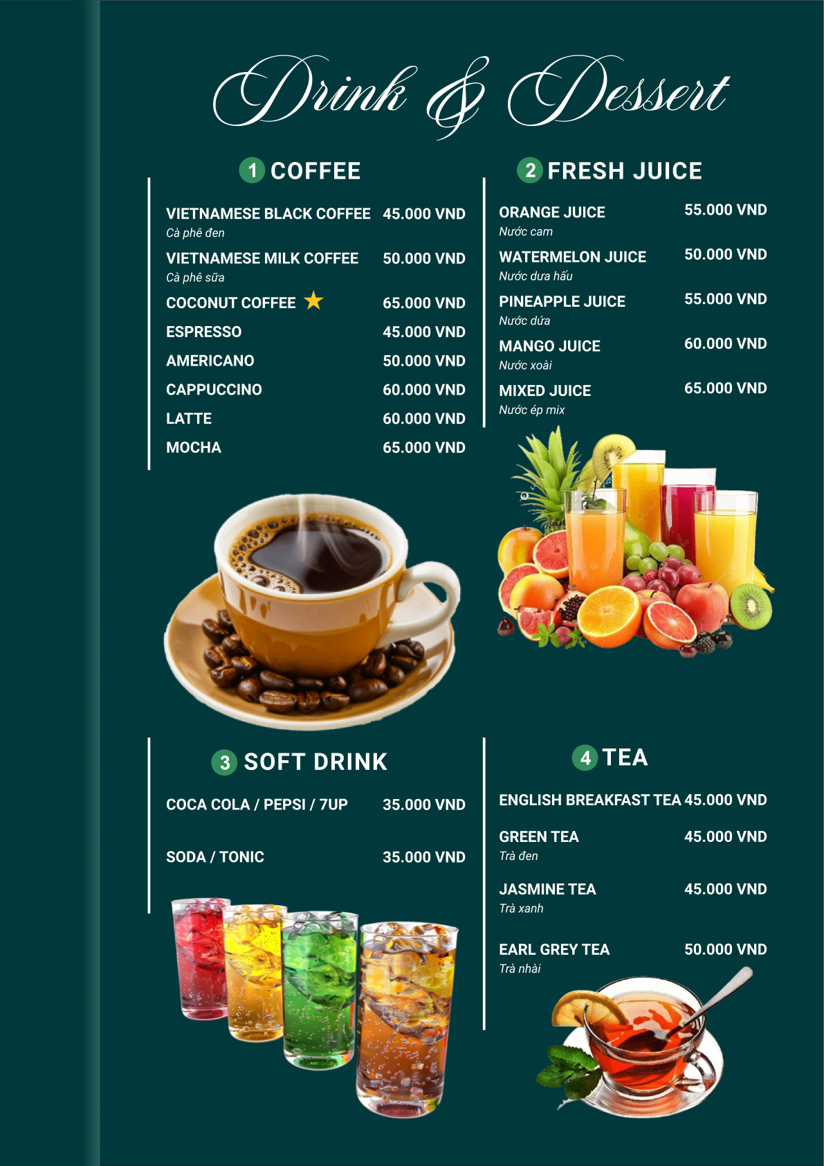 Golden Roof menu page 16